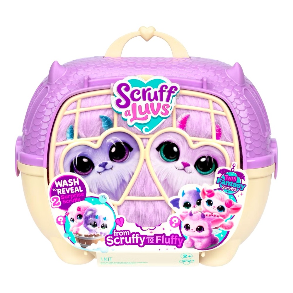 SCRUFF-A-LUVS Twin Fantasy Stuffed Monsters - 2 Surprise Scruffs! NEW